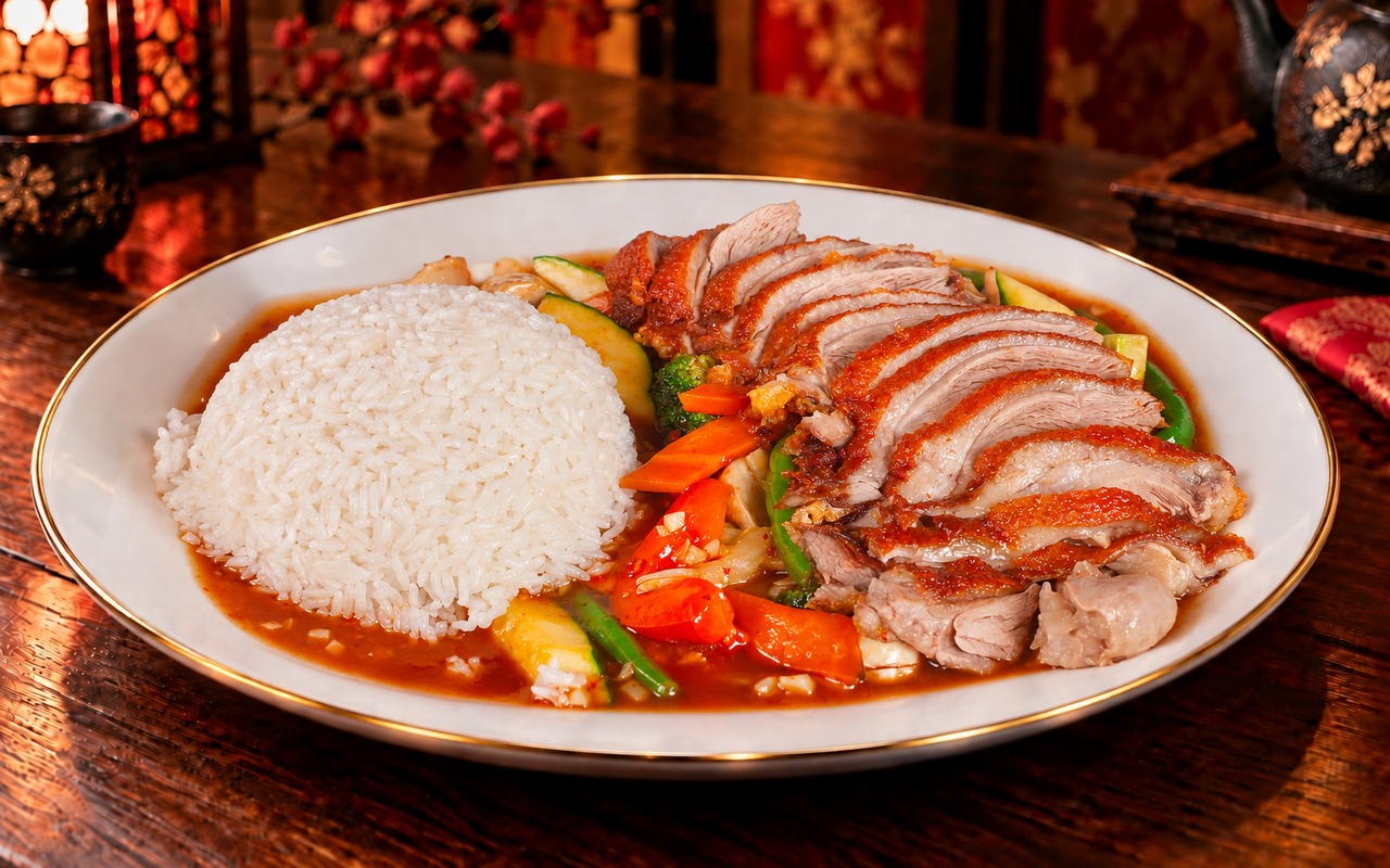 Knusprige Ente Chop Suey